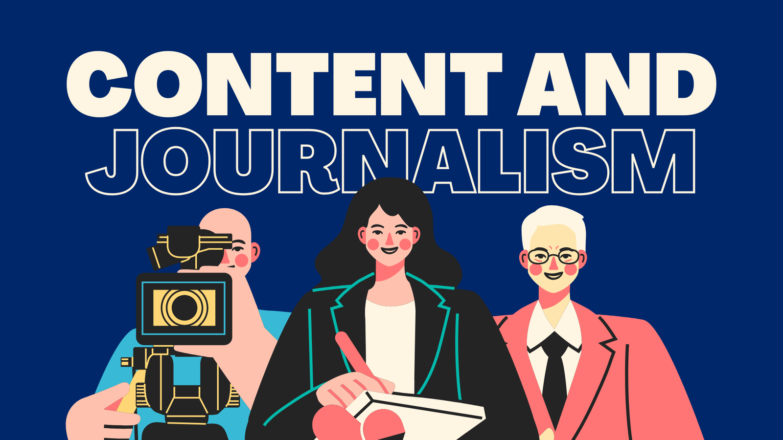 Content creation markets, journalism informs.